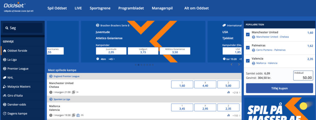 danske spil odds
