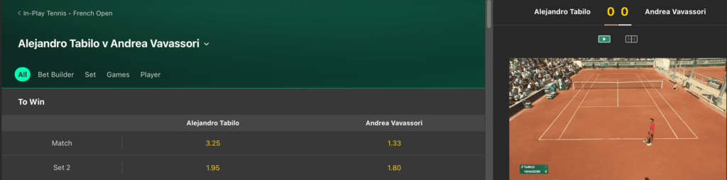 Bet365 Tennis Stream