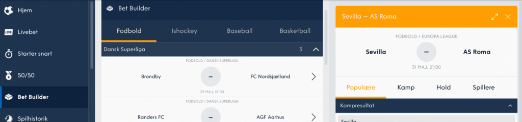 Nordicbet Betbuilder