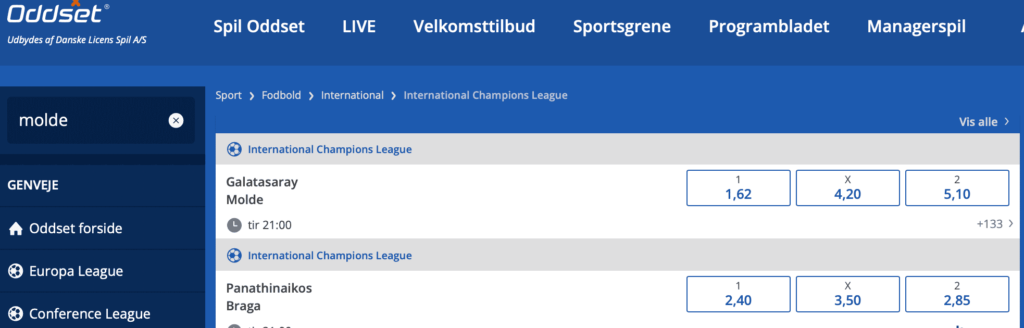 vinder champions league