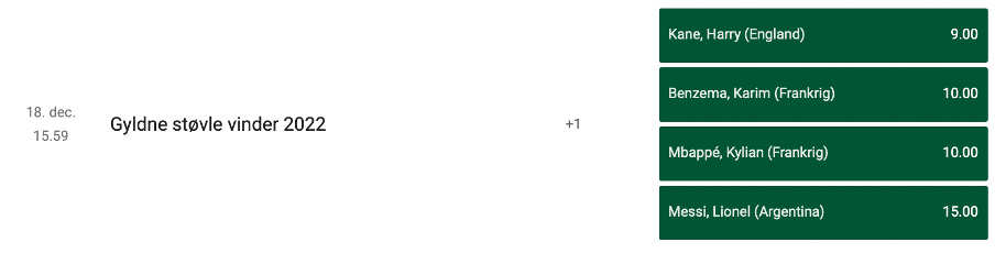 MrGreen VM odds